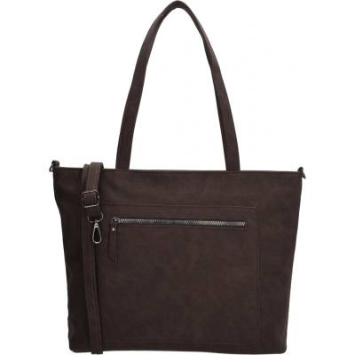 Beagles Tmavohnedá elegantná shopper kabelka "Bellora"