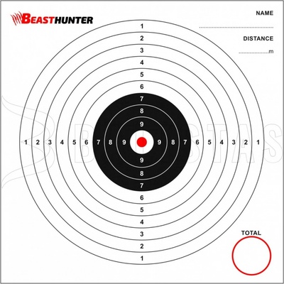 Terče Beast Hunter 17x17 - 100 ks – Hledejceny.cz