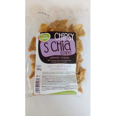 Green Apotheke Chipsy s chia a rozmarýnem 100g