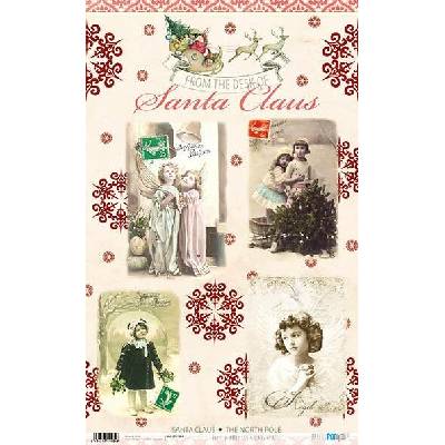 Rýžový papír 54x33 PŘÁNÍ SANTA CLAUS - Rice Paper 54x33 SANTA CLAUS WISHES