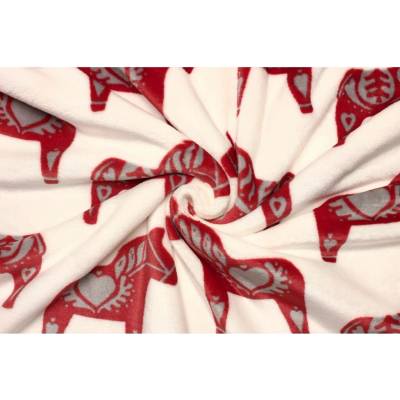 Coral fleece Soft - Vánoční koně