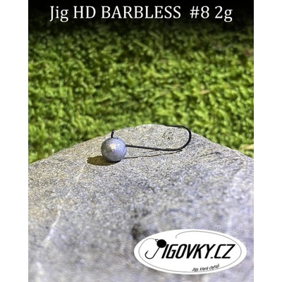 Jigovky Jigová hlava HD Barbless vel.8 2g 5 ks