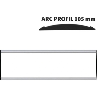 A-Z Reklama CZ Orientační nástěnná tabulka 105 × 400 mm - Arc Profil – kód UDS105NB40