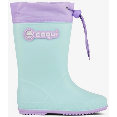 Coqui Children's Rainboots Lined Rainy Collar Fur 8559-900-4402 zelená