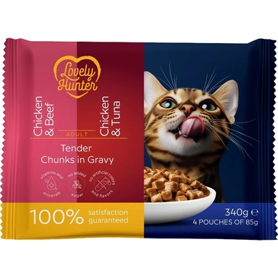 Lovely Hunter Cat Adult Multipack 4 x 85 g