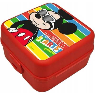 Kids Euroswan Obedový box / raňajkový box / nádoba s priehradkami / Mickey / Myšiak Mickey