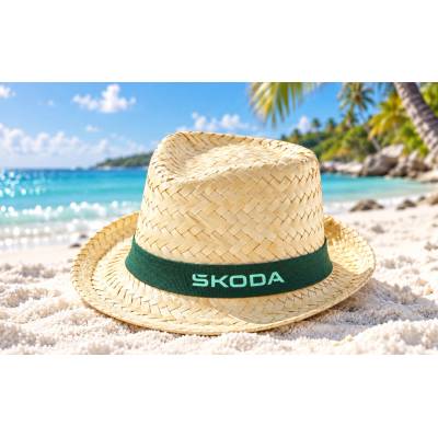 Slaměný klobouk Škoda original 6U0084308F