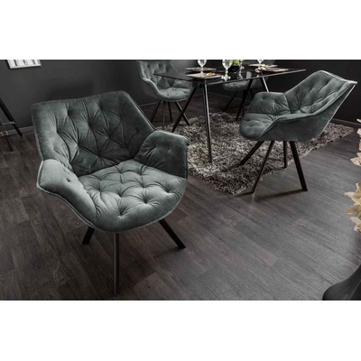 LuxD Kiara tmavě zelený samet