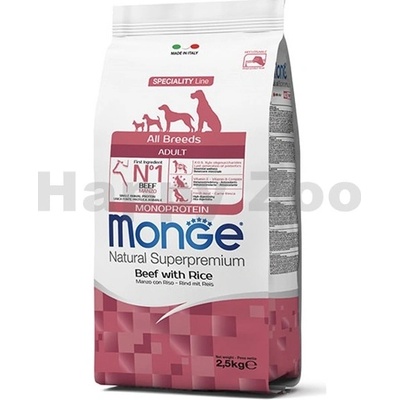 Monge Dog Monoprotein Hovězí rýže 27/16 12 kg