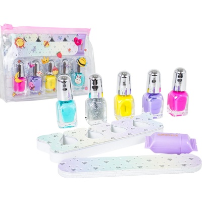RKToys Dětská kosmetická sada v taštičce s laky na nehty