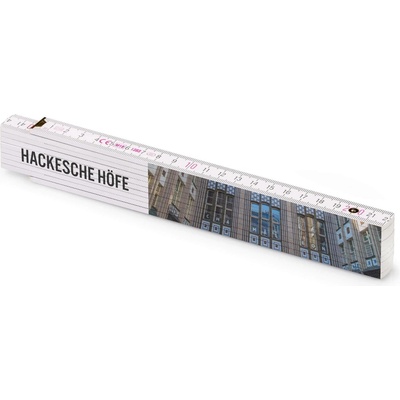 Metrie Block 52 Skládací metr s potiskem Berlín Hackesche höfe 2 m