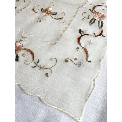 Top textil Dekorační ubrus Šípková růže krémová 35x83cm