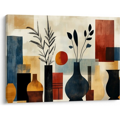 Obraz - Kubistické vázy, jednodílný 70x50 cm