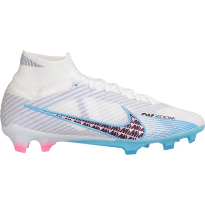 Nike MERCURIAL SUPERFLY 9 ELITE FG Bílá Černá Tyrkysová Růžová