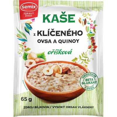 SEMIX Kaša z klíčeného ovsa a quinoa oriešková bez lepku 65 g