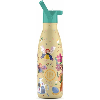 Cool Bottles Detská termo fľaša z nerezovej ocele Kids Magical Fairies trojvrstvová 350 ml
