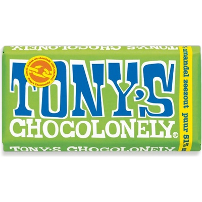 Tony’s Chocolonely hořká , mandle a mořská sůl 180 g