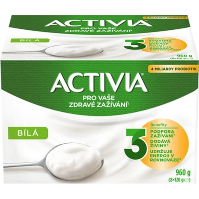 Danone Activia Bílá 8 x 120 g