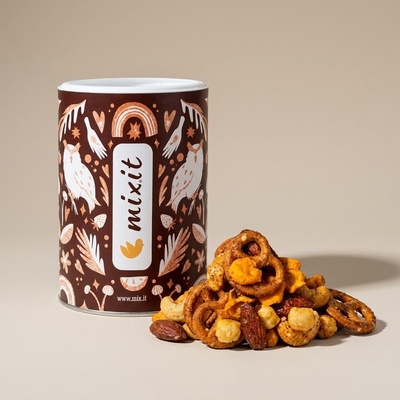 MIXIT Crunchy mix sýr oříšky a preclíky s medem a chilli 230 g