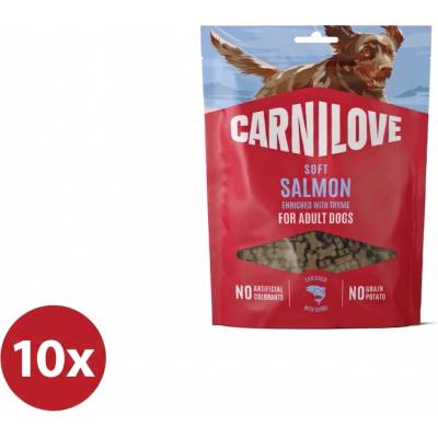 Carnilove Soft Snack Small Bite losos s tymiánem 10 x 200 g