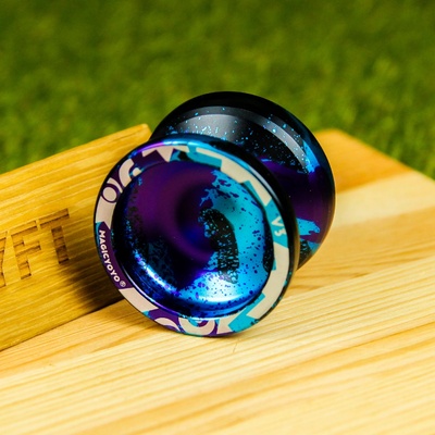 V3 MagicYoyo kovové yoyo s příslušenstvím Splash černá modrá fialová – Hledejceny.cz