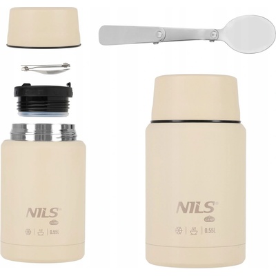 Nils Camp termoska na jídlo NC3807 béžová 550 ml