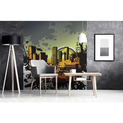 Dimex MS-3-0325 vliesová fototapeta na zeď Nakreslené město rozměry 225 x 250 cm