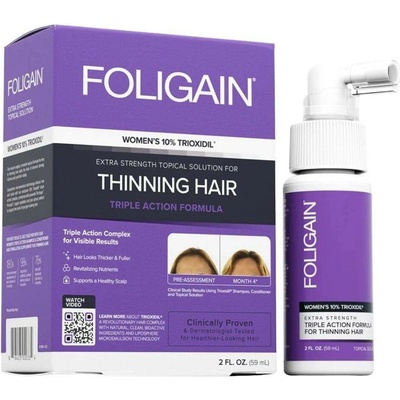 Foligain Triple Action sérum proti padání vlasů s 10% trioxidilem pro ženy 59 ml