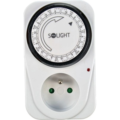 SOLIGHT Hodiny spínacie týždenné mechanické DT02 03224