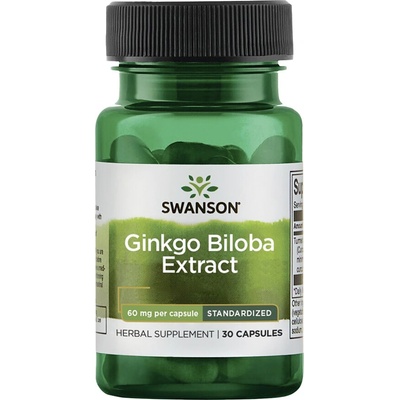 Swanson Ginkgo Biloba Extract 60 mg 60 kapslí