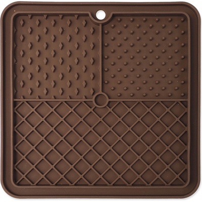 Epic Pet Podložka lízací Lick&Snack čtverec hnědý 20 x 20 cm