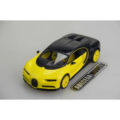 Maisto Design Bugatti Chiron žluto-barva černá 1:24