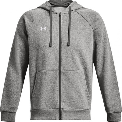 Under Armour mikina s kapucňou UA Rival Fleece FZ Hoodie-GRY 1379767-025
