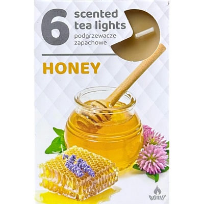 Admit Tea Lights Honey 6 ks
