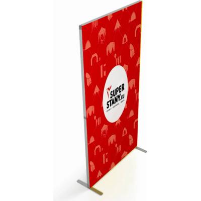Výstavný systém, textilná stena 100x250cm modul skladací - EXPO Economic - Len textil potlač, 500 x 250 cm