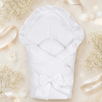 Baby Nellys Rýchlozavinovačka na krst biela