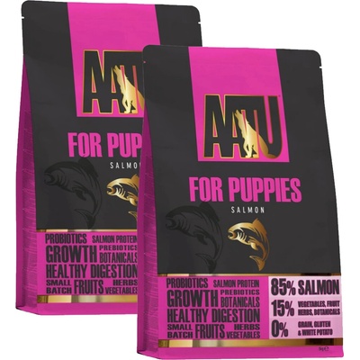 AATU Dog 85/15 Puppy Salmon 2 x 5 kg