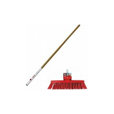 Wolf Garten 71AAM008650 Smeták velký šíře 37 cm silné dlouhé štětiny s násadou ZM 140 – Hledejceny.cz