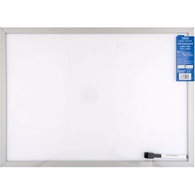 Tesco Home Office Biela tabuľa s fixkou 55 cm x 40 cm