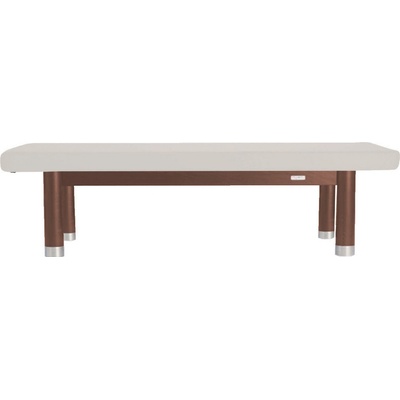 Clap Tzu Ambra Luxusné thajské masážne lehátko Thai Doplnky: otvor na tvár so zátkou Farba čalúnenia: PU biela (white) Farba konštrukcie: olejovaný wenge 202 x 115 cm 60 kg 13 farieb