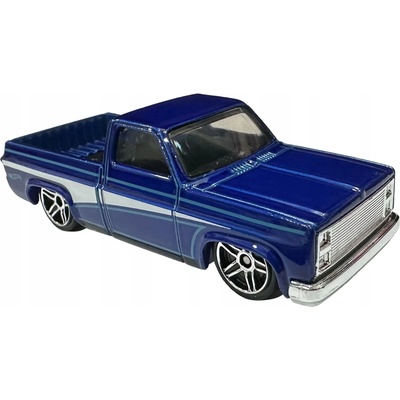 Mattel Hot Wheels Then and Now '83 Chevy Silverado modré