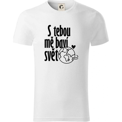 S tebou mě baví svět triko z organické bavlny bílá – Hledejceny.cz