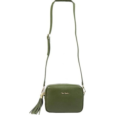 Pierre Cardin kožená crossbody kabelka L1501 zelená