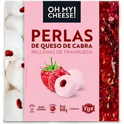 Cobreros Perlas Oh My Cheese! Kozí sýr malina 9x10 g 90 g