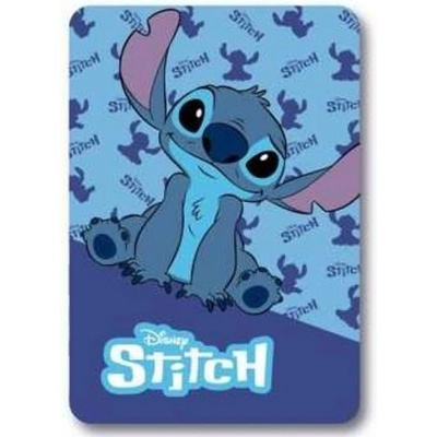 Mister License Company S.L. Detská chlapčenská fleecová deka Lilo a Stitch modrá