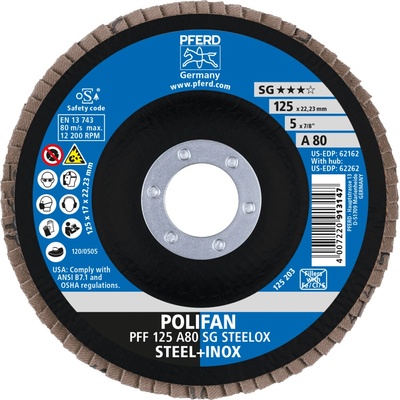 Pferd lamelový brúsny kotúč 125 mm A80 67608125