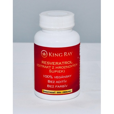 Kingray RESVERATROL extrakt z hroznových šupiek 60 kapsúl