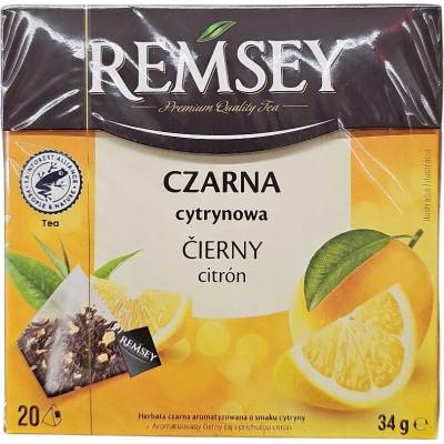 Remsey Čierny čaj v nálevových vreckách 34 g