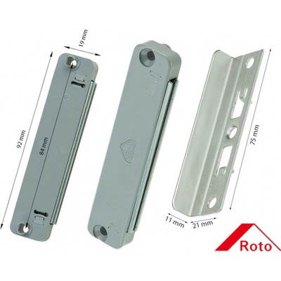 Roto Magnetická balkonová západka NX pro 2křídlé dveře 482418 535470 – Hledejceny.cz