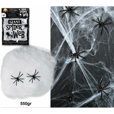 Pavučina bílá s 4 pavouky Halloween 550 – Hledejceny.cz